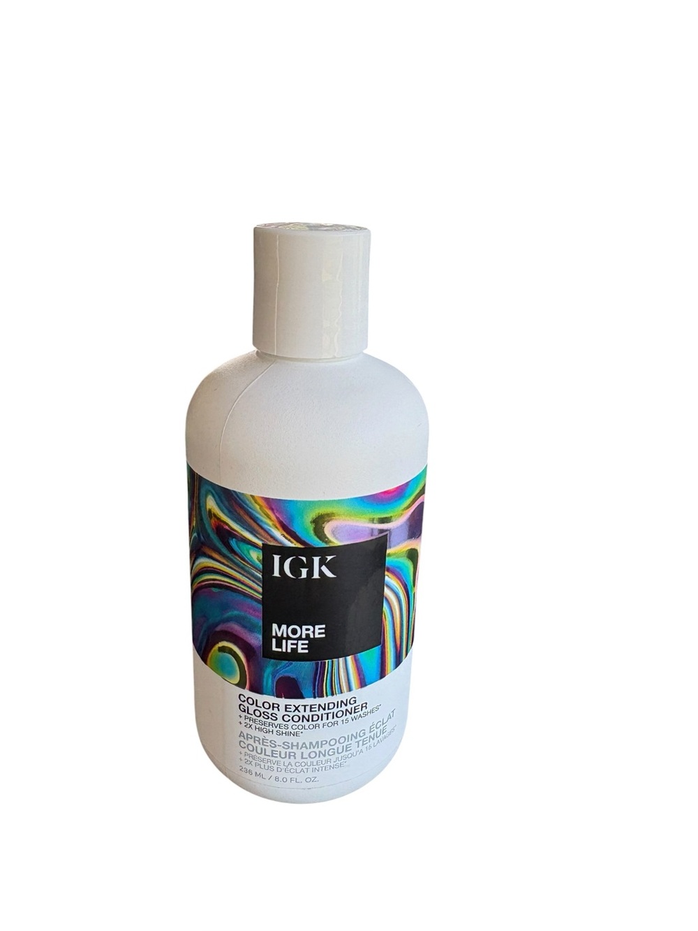 IGK More Life Color Extending Gloss Conditioner 8 fl oz/236 ml Sealed